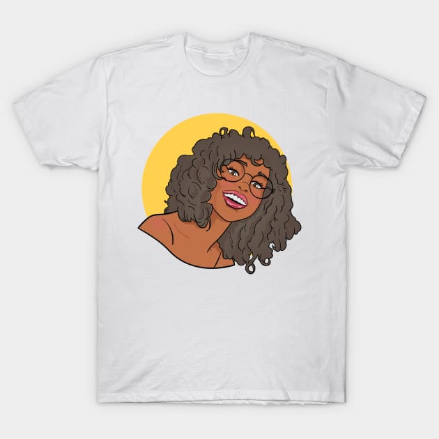 Curly and Caramel T-Shirt by NaturallyBlack